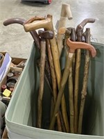Group of 10 Handmade Walking Sticks