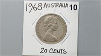 1968 Australia Twenty Cents gn4010