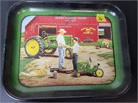 John Deere "First Tractor" Metal Tray