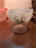 Asian Compote frosted glass mcm