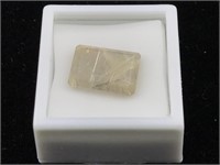 10ct Rutilated quartz stone in case