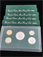 5-1990's US mint sets