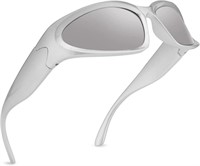 Wrap Around Sunglasses Sports Style UV400 Protecti