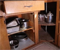 Pans and Utensils, Cabinet and Drawer Contents