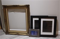 Assortment of picture frames gilt frame 22.5 X26.5