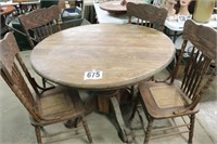 Dining Table with (4) Chairs (BUYER RESPONSIBLE