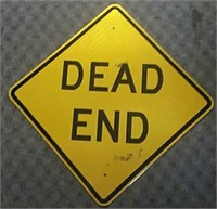 "Dead End" Metal Sign