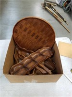 Box of Denmark lazy Susan and wooden trays