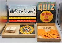 2 CIRCA 1940 GAMES - WHAT'S THE ANSWER & QUIZ