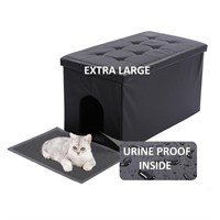 MEEXPAWS Cat Litter Box Enclosure Furniture