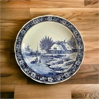 Boch Belgium Delfts Plate (Can be Hung on Wall)