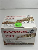 New Box 333 Rounds 22LR Ammo - Winchester 36gr HP