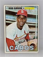 1967 Topps #210 Bob Gibson HOF 1981 Cardinals