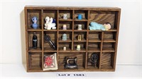 COLLECTIBLE DISPLAY SHELF WITH MINIATURES