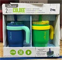 Reduce 2pc Spill Proof Straw Tumblers