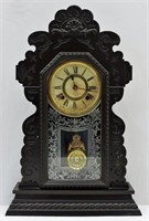 Antique Ansonia Kirkwood Eight Day Clock w Keys
