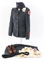 WWII US ARC NURSE SERVICE DRESS UNIFORM