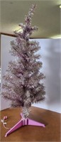 Aluminum Christmas Tree, Pink, 48" tall
