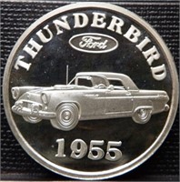 1955 Ford Thunderbird 1 oz. Silver Round