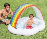 Intex Round Inflatable Rainbow Cloud Baby Pool