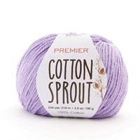 C192  Premier Yarns Cotton Sprout Yarn-Lavender