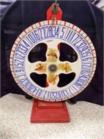 Antique Carnival Game wood Wheel of Fortune