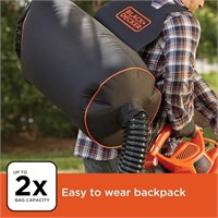 BLACK+DECKER Leaf Blower Vacuum Back Pack and