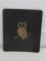 6"x 7" Vtg Couroc Owl Plate
