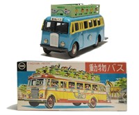NOS Tin Friction Animal Bus by Marusan