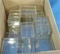 Box of sports card containers