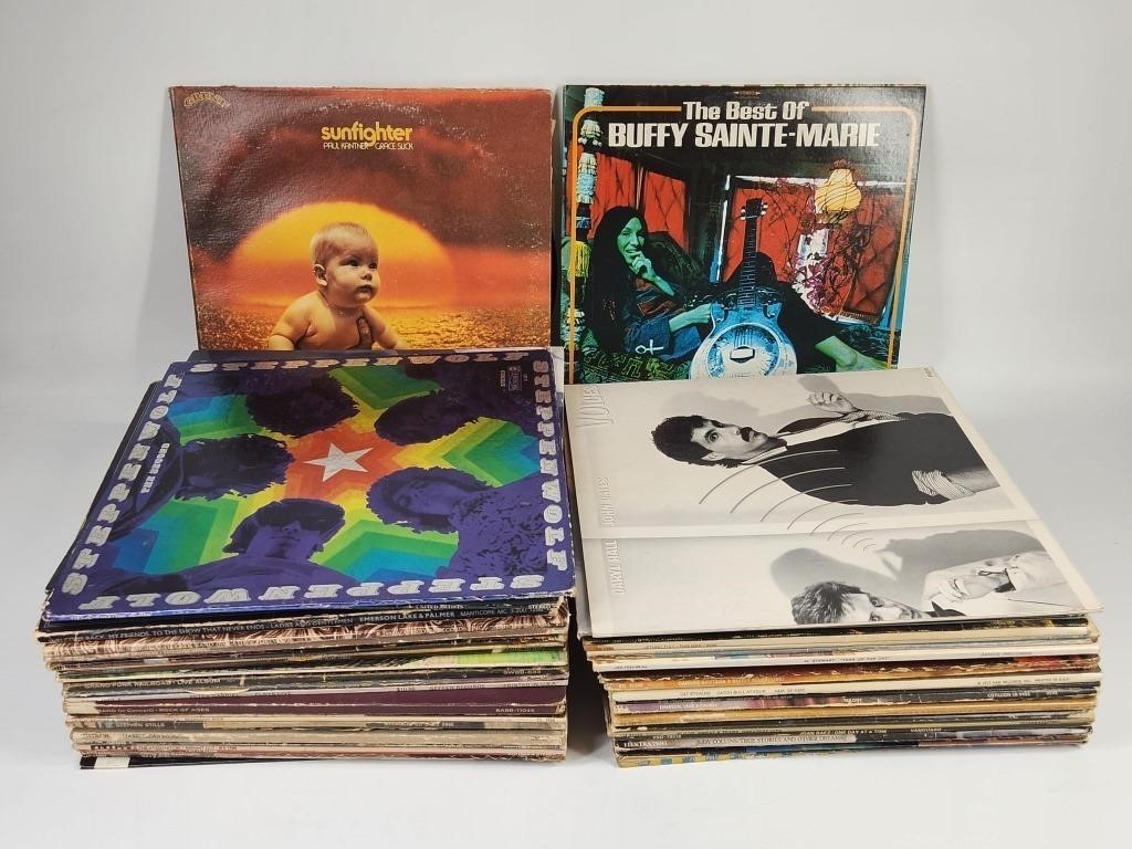 LARGE ASSORTMENT VINTAGE LP RECORD ALBUMS