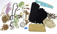 VINTAGE PURSES, COSTUME JEWELRY AND MORE