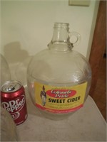 Colonel's Pride Sweet Cider Glass Jar/Pitcher 1gal