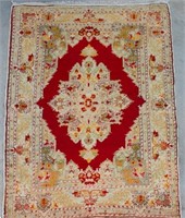 Hand Woven Anatolian Rug or Carpet, 4' 2" x 6' 4"