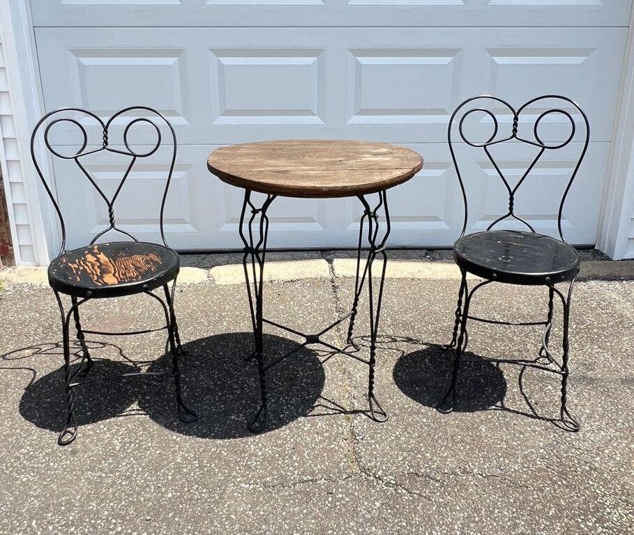 Ice Cream Parlor Table and Chair Set