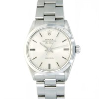 ROLEX AIR KING OYSTER PERPETUAL SILVER DIAL WATCH