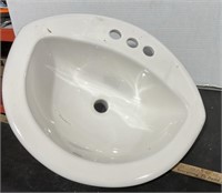Unused Porcelain Bathroom Sink