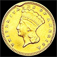 1874 Rare Gold Dollar NEARLY UNCIRCULATED