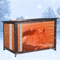 Dog House Insulated 43.3 L Large Dog Kennel