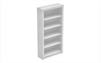 Olinda Series 1.0 5-Shelf Bookcase in White