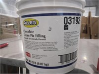 JW Allen Chocolate Cream Pie Filling  20 lb