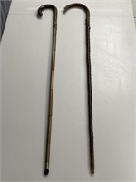 2 Wood/Sterling Canes