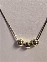 Delicate Gold Bead Necklace & Bracelet
