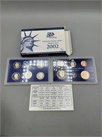 2002 US Mint Proof Ten Coin Set