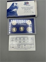 2003 US Mint Quarter Proof Set (IL, AL, MA, Missou