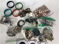 Bag of jewelry and bracelets