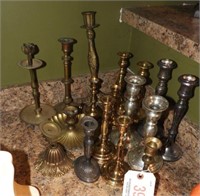 (18) candlesticks in various sizes to include