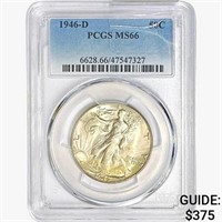 1946-D Walking Liberty Half Dollar PCGS MS66