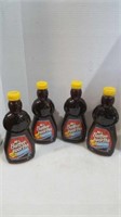 4 × 710ml Mrs. Butter worth's syrup all passed bb