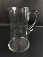 9" Etched Crystal Pitcher
